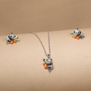 Adorable Panda Pendant Set