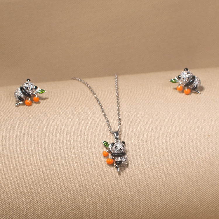 Adorable Panda Pendant Set