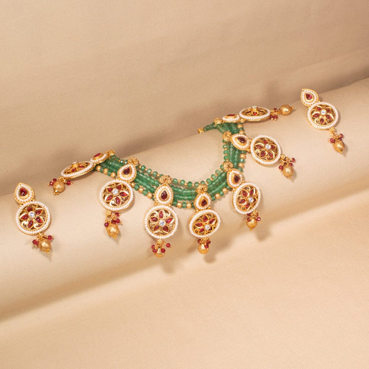 Aishwarya Premium Necklace Set-Sparsh Collection