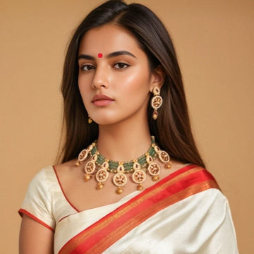 Aishwarya Premium Necklace Set-Sparsh Collection