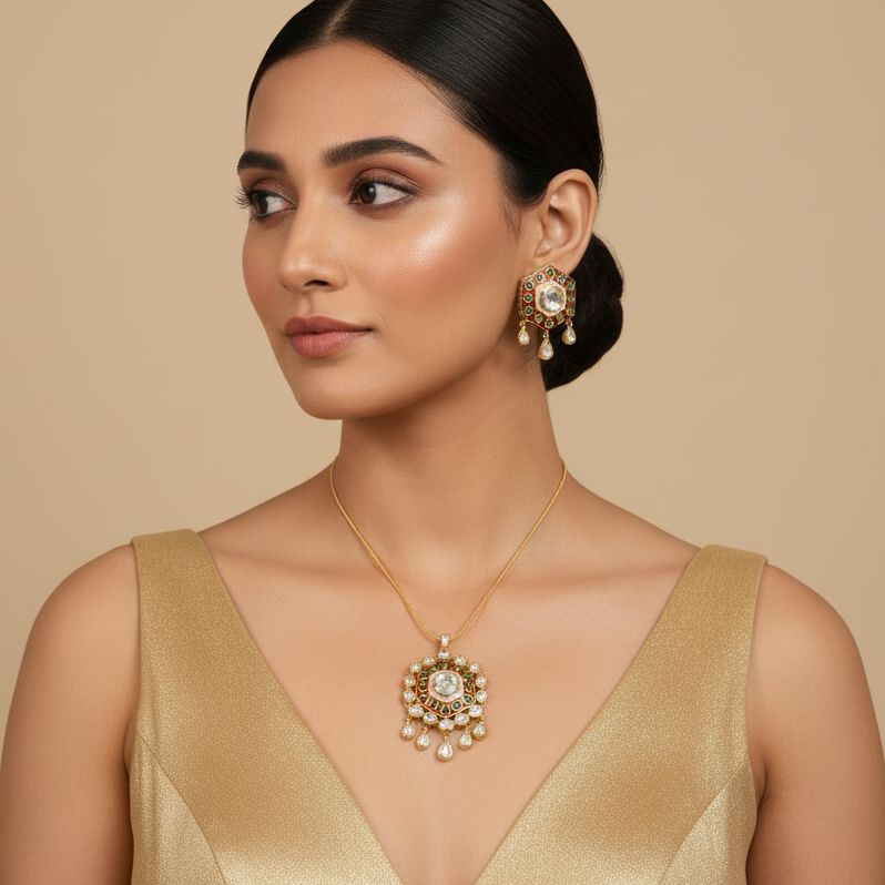 Akanksha Premium Pendant Set - Sparsh Collection