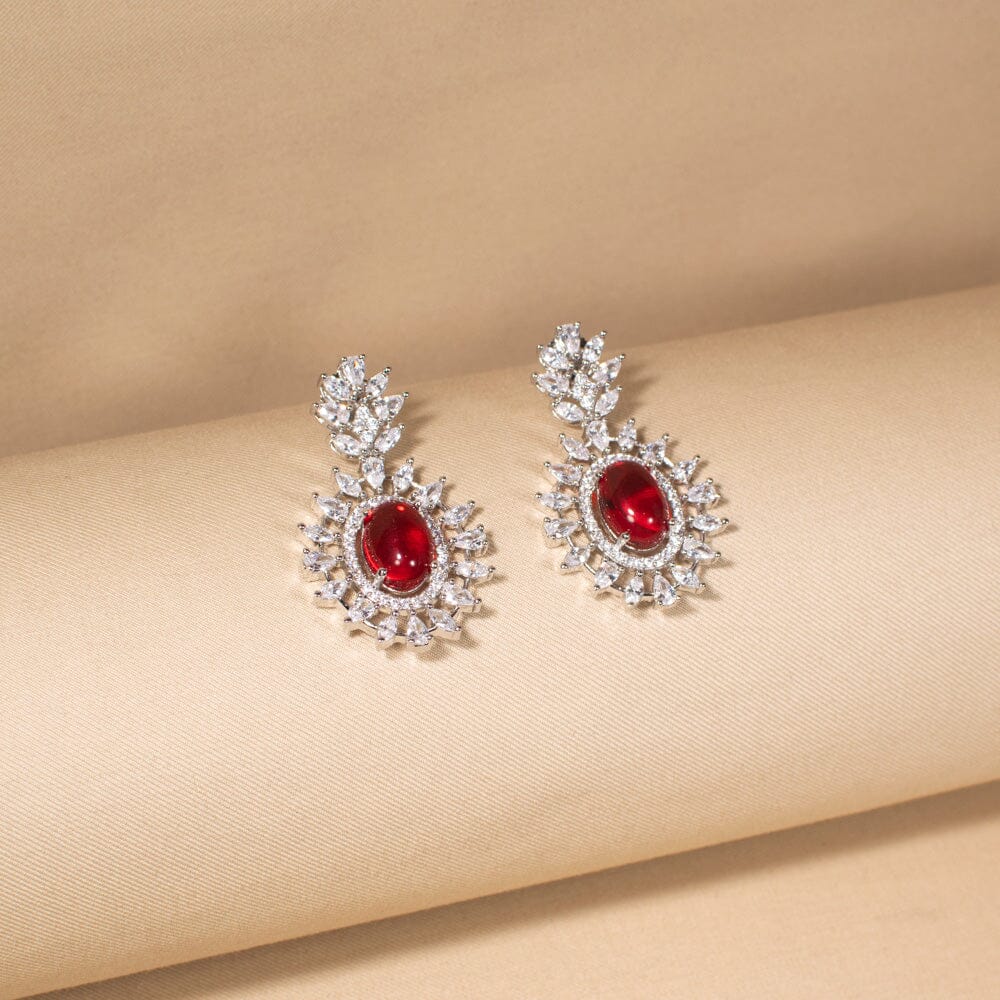 Alessia Necklace Set - Red