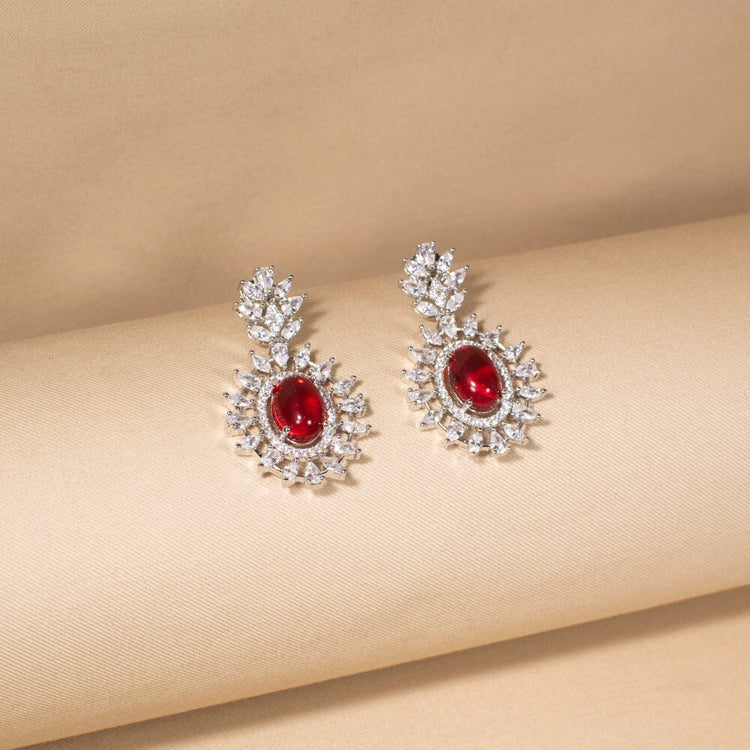 Alessia Necklace Set - Red