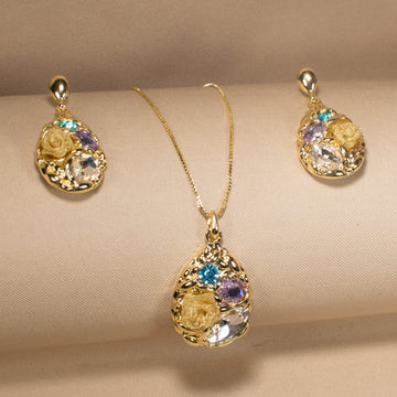 Alice Teardrop Pendant Set