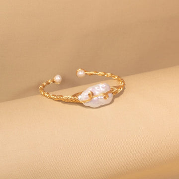 Ally Cuff Bracelet - Freshwater Pearl Collection