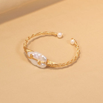Ally Cuff Bracelet - Freshwater Pearl Collection