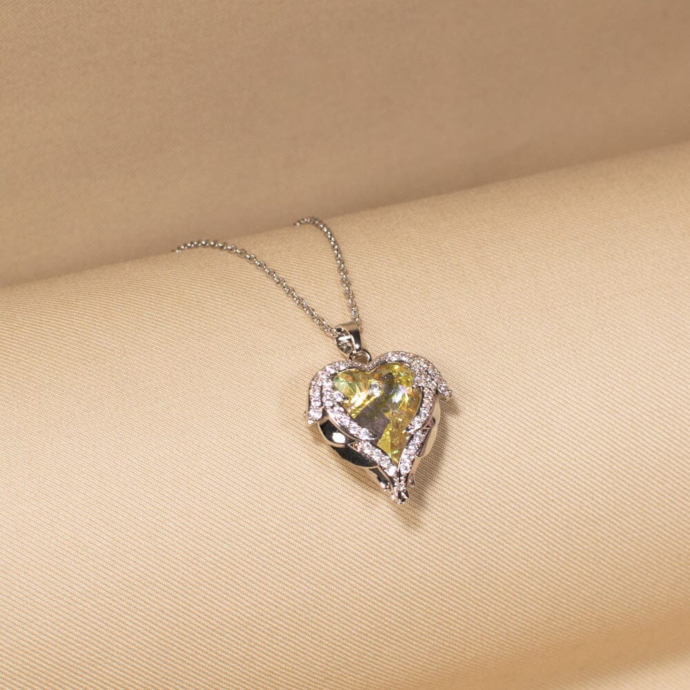 Amber Blaze Pendant Set - Edgy Collection
