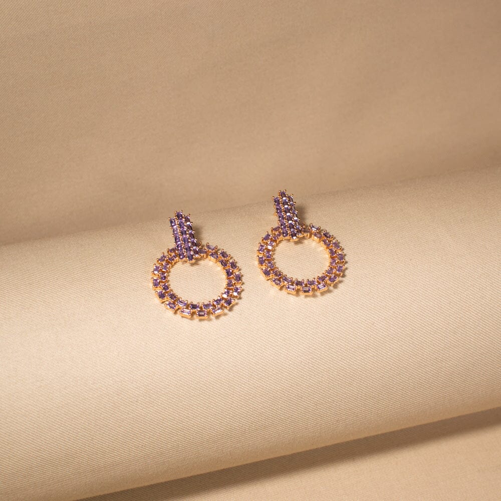 Amethyst Orbit Earrings
