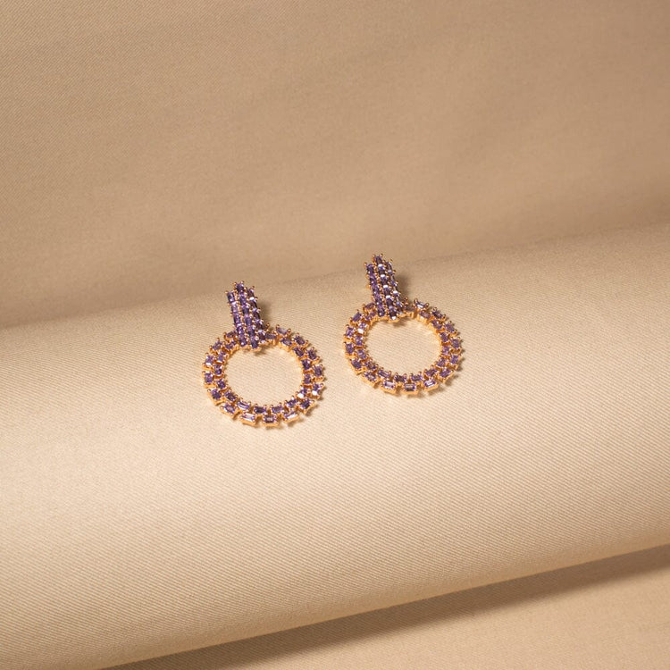 Amethyst Orbit Earrings