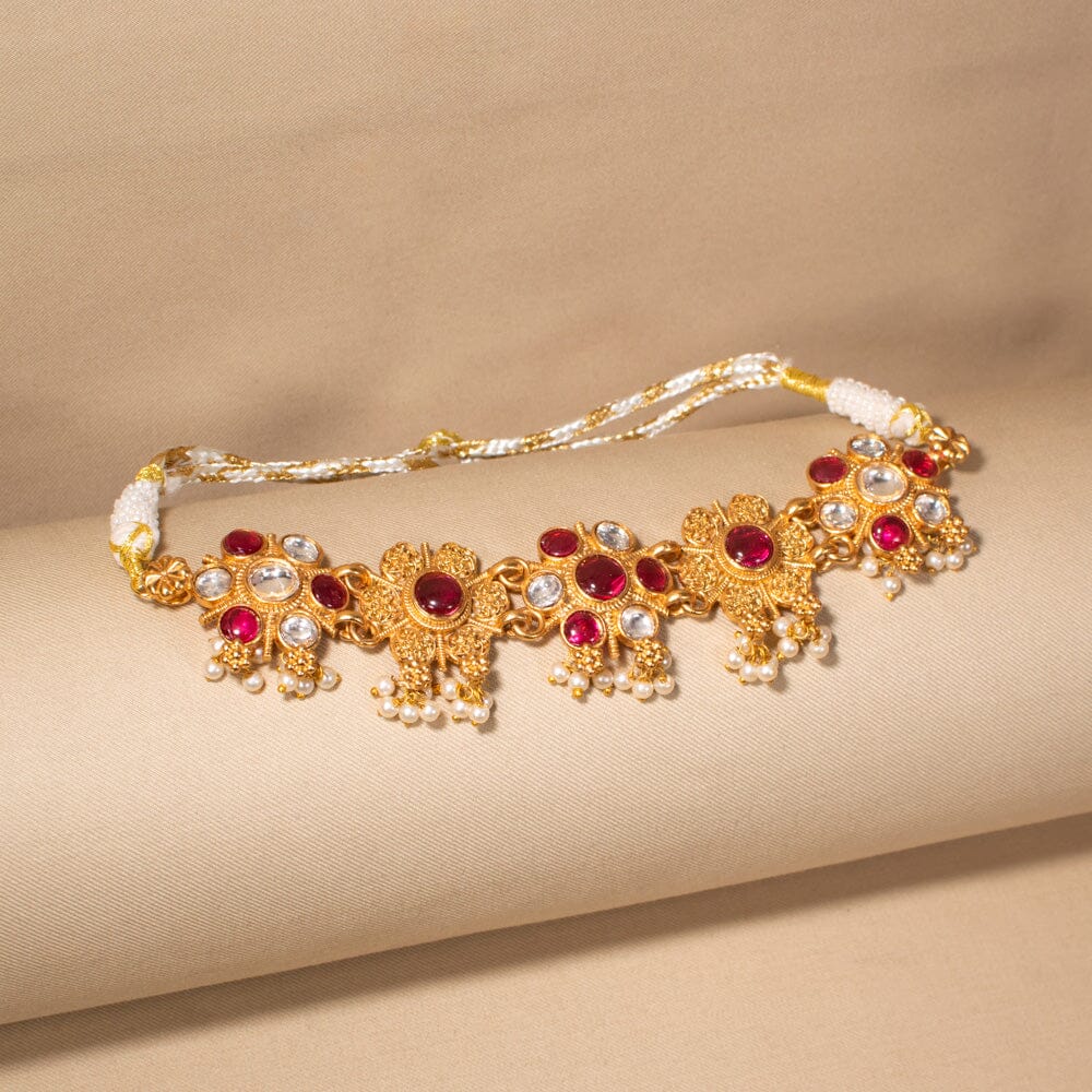 Ametra Choker Set - Red