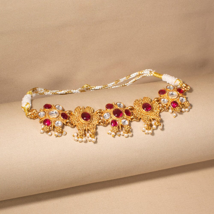 Ametra Choker Set - Red