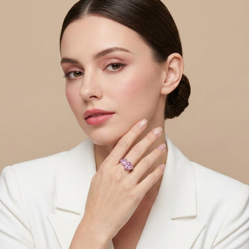 Amour Duo Ring - Pink