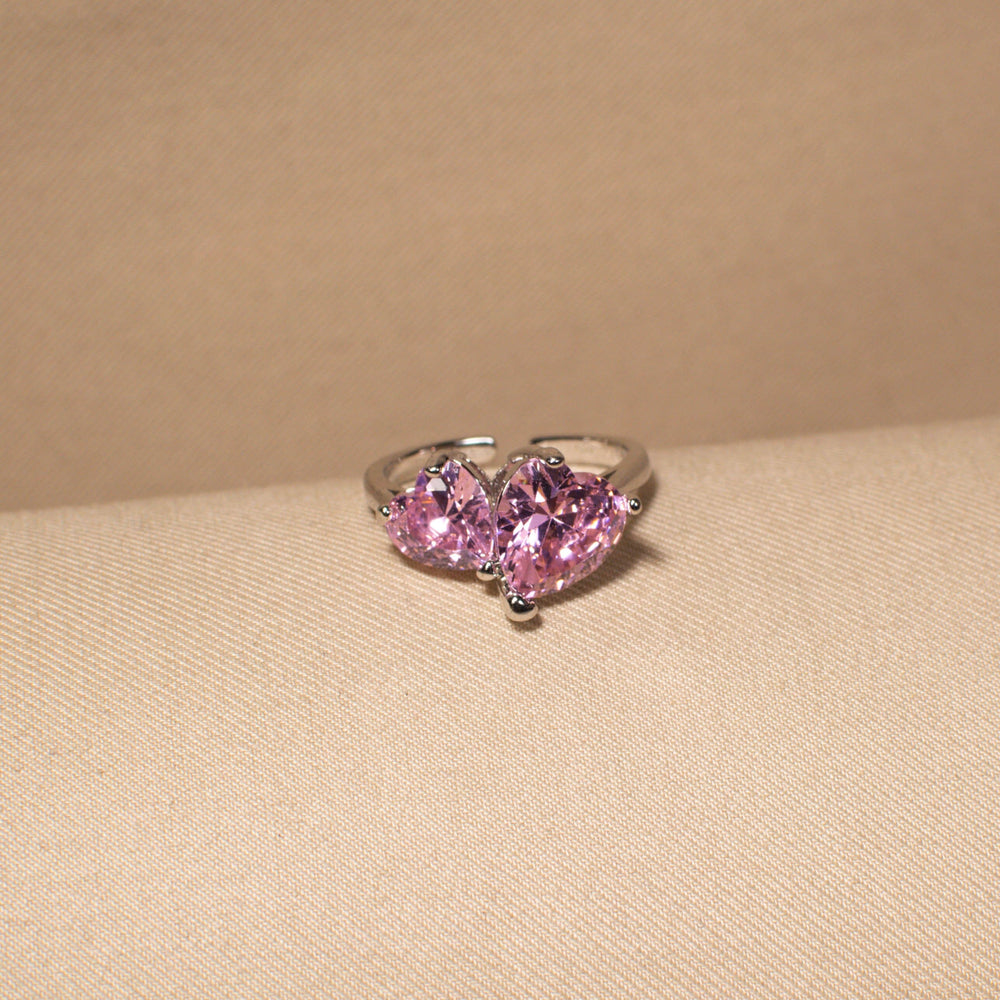 Amour Duo Ring - Pink