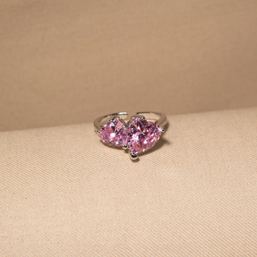 Amour Duo Ring - Pink