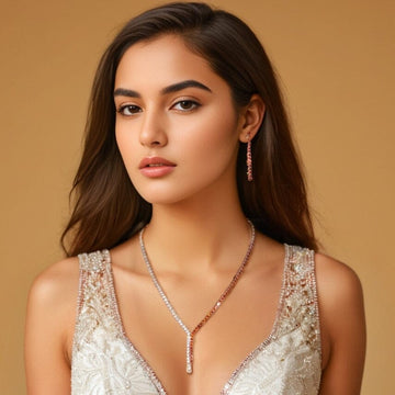 Amour Gleam Necklace Set - Glitterati Collection