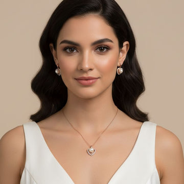 Amour Heart Pendant Set-Minima Collection