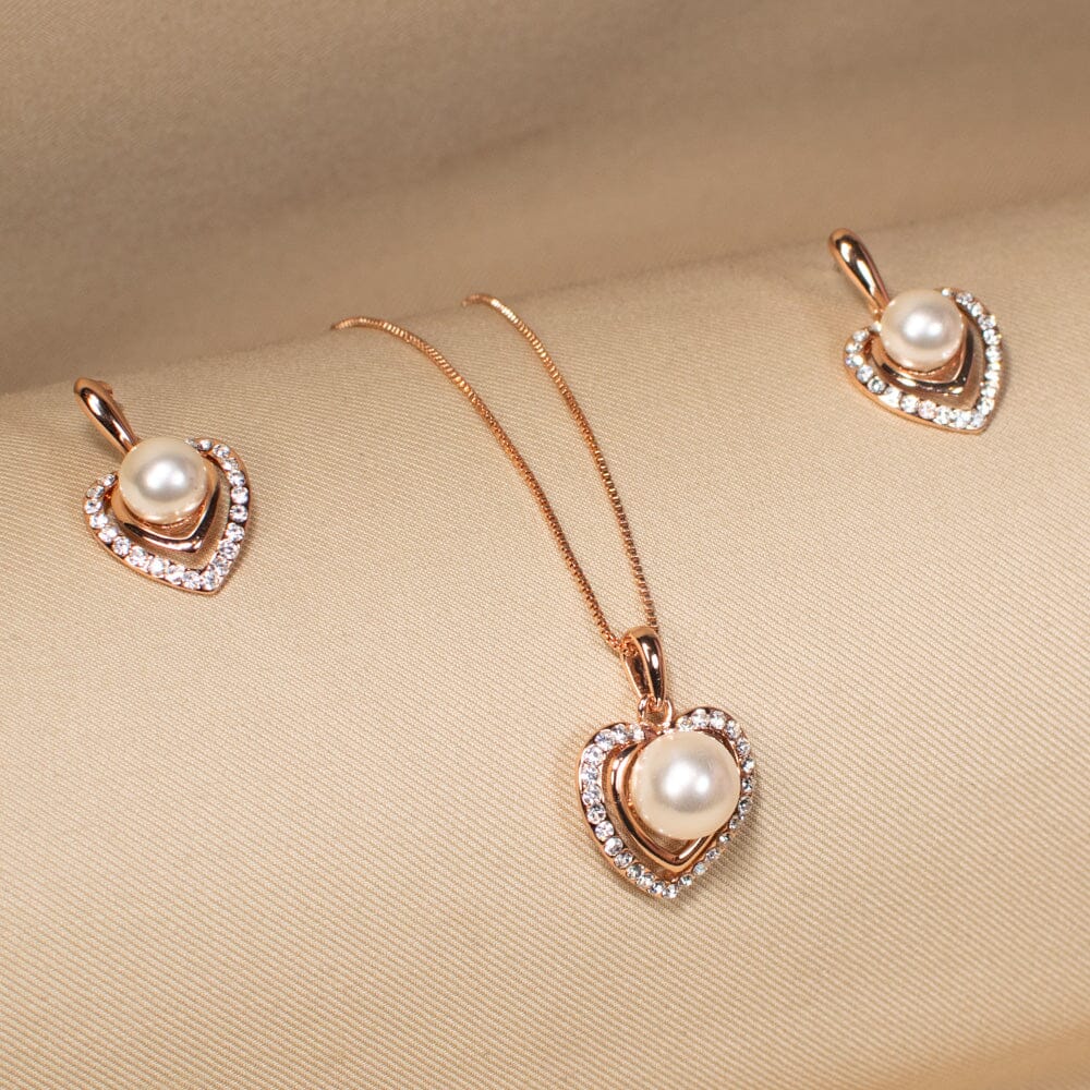 Amour Heart Pendant Set-Minima Collection