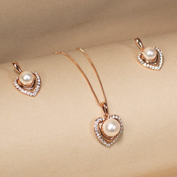 Amour Heart Pendant Set-Minima Collection
