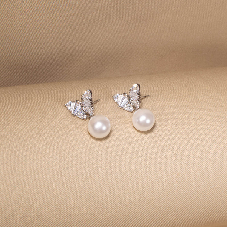 Angel Wing Pearl Drop Set
