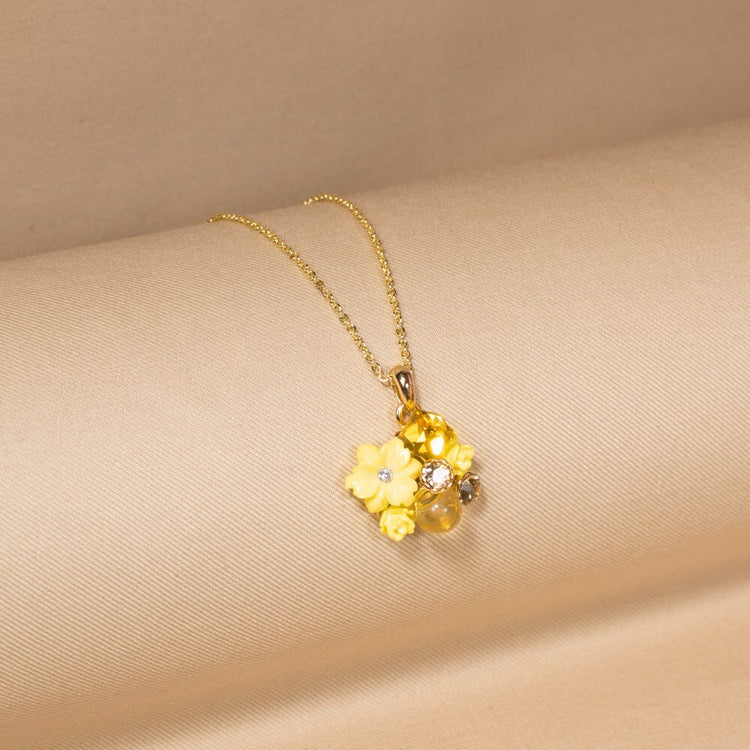 Anya Pendant Set-Yellow-Nature Collection