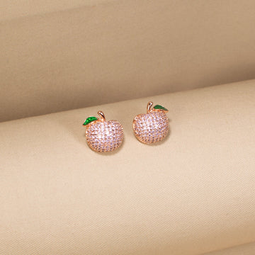 Apple Of My Eye Studs - Pink