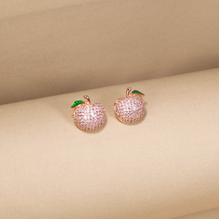 Apple Of My Eye Studs - Pink