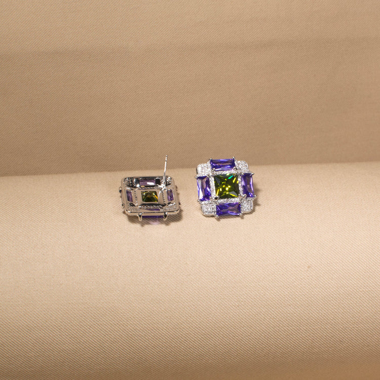 Art Deco Velvet Studs