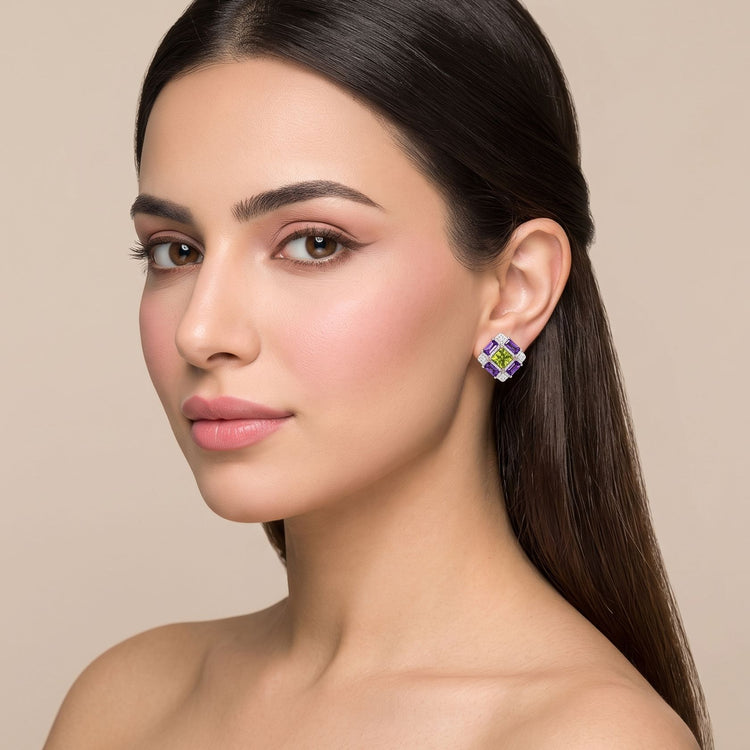 Art Deco Velvet Studs