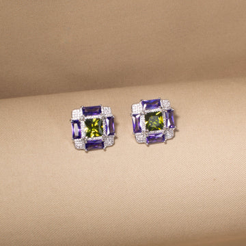 Art Deco Velvet Studs