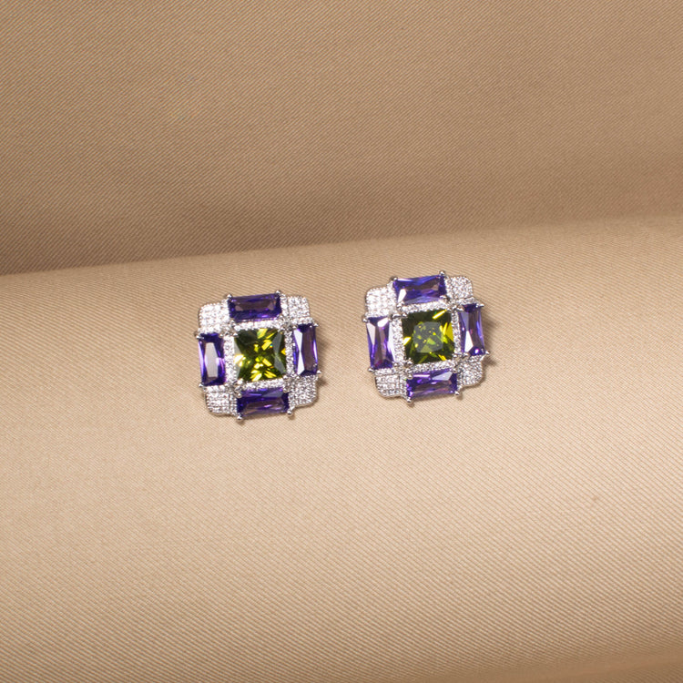 Art Deco Velvet Studs