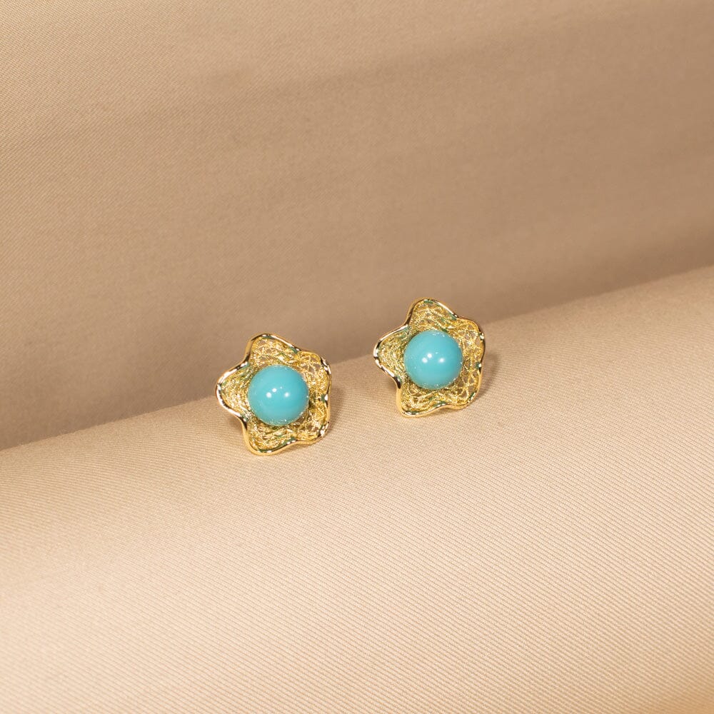 Aura Blue Pendant Set-Edgy Collection