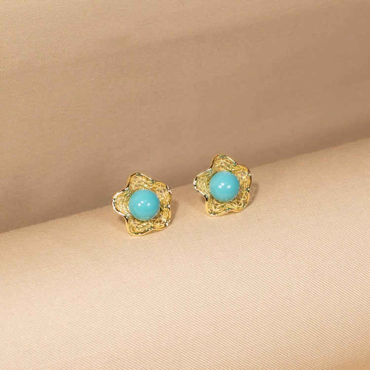 Aura Blue Pendant Set-Edgy Collection