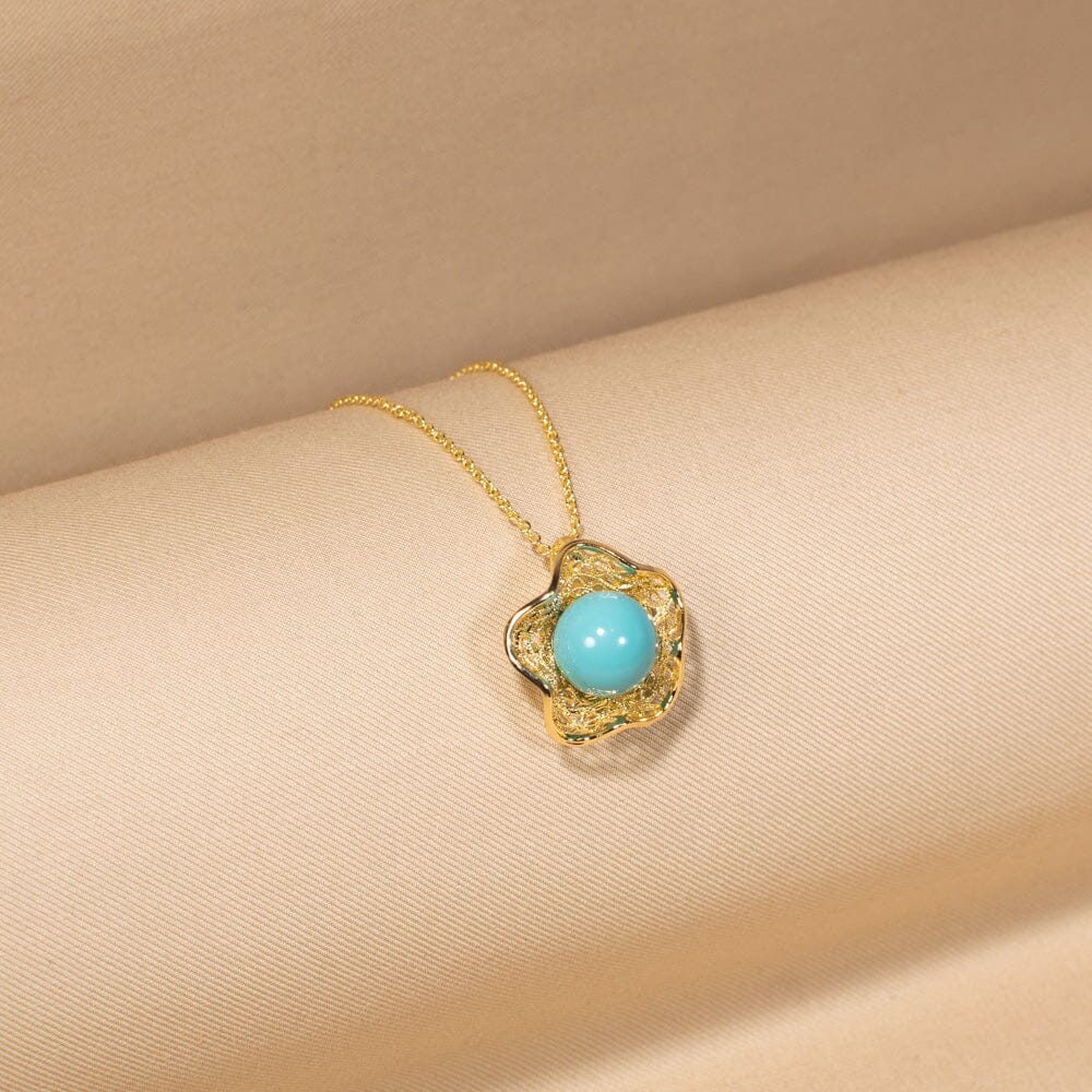 Aura Blue Pendant Set-Edgy Collection