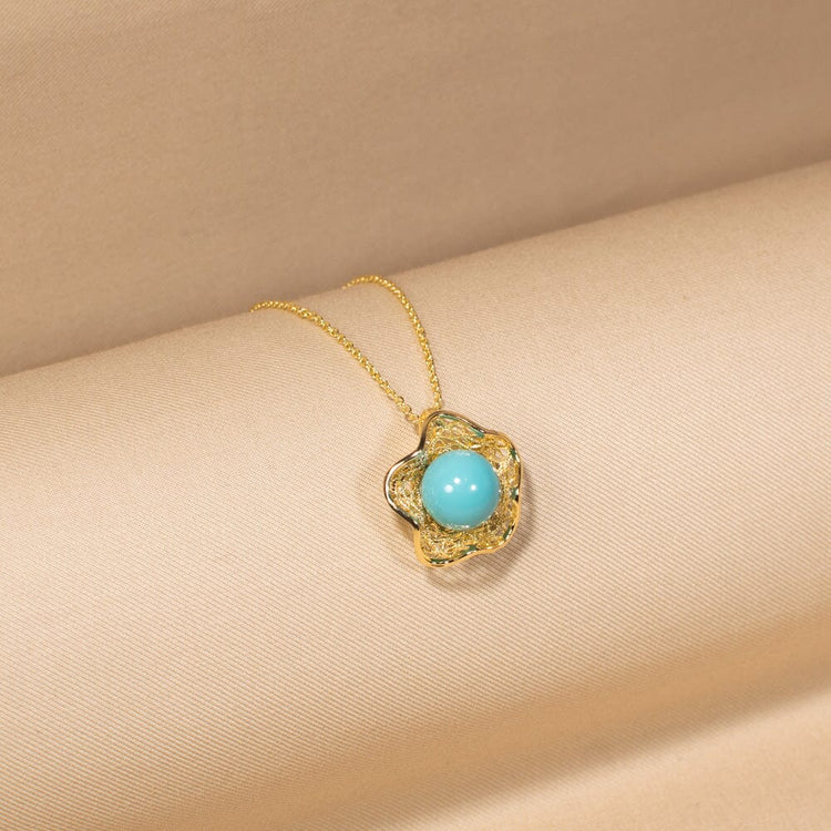 Aura Blue Pendant Set-Edgy Collection