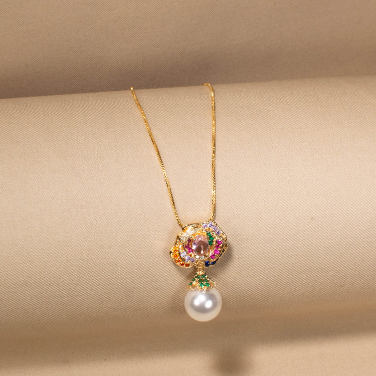 Aura Pearl Drop Pendant Set