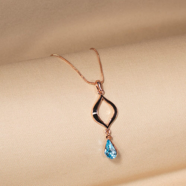 Aura Twist Chain Pendant (No earrings)