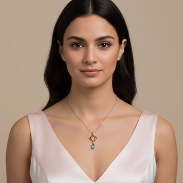 Aura Twist Chain Pendant (No earrings)