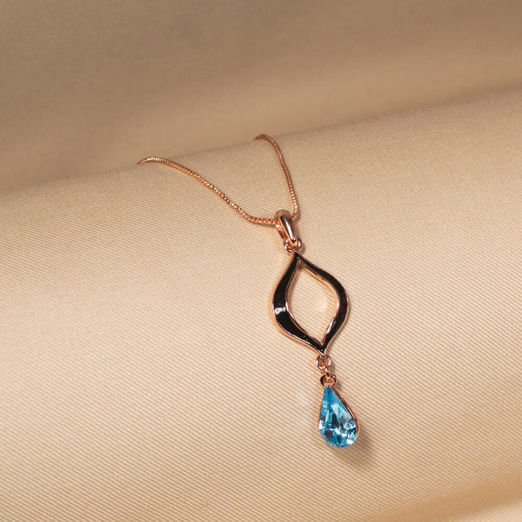 Aura Twist Chain Pendant (No earrings)