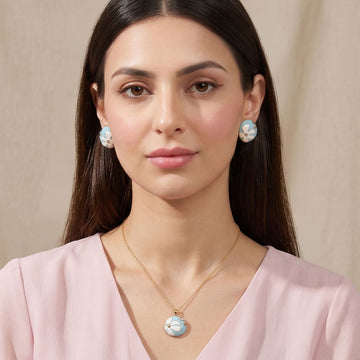 Avela Pendant Set - Blue- Nature Collection