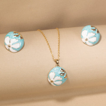 Avela Pendant Set - Blue- Nature Collection