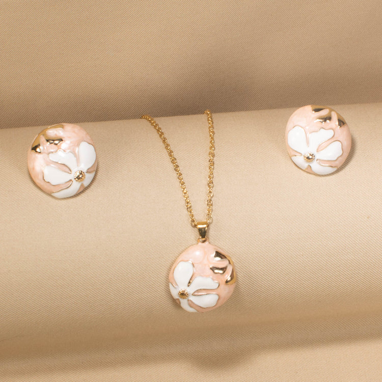Avela Pendant Set - Pink - Nature Collection