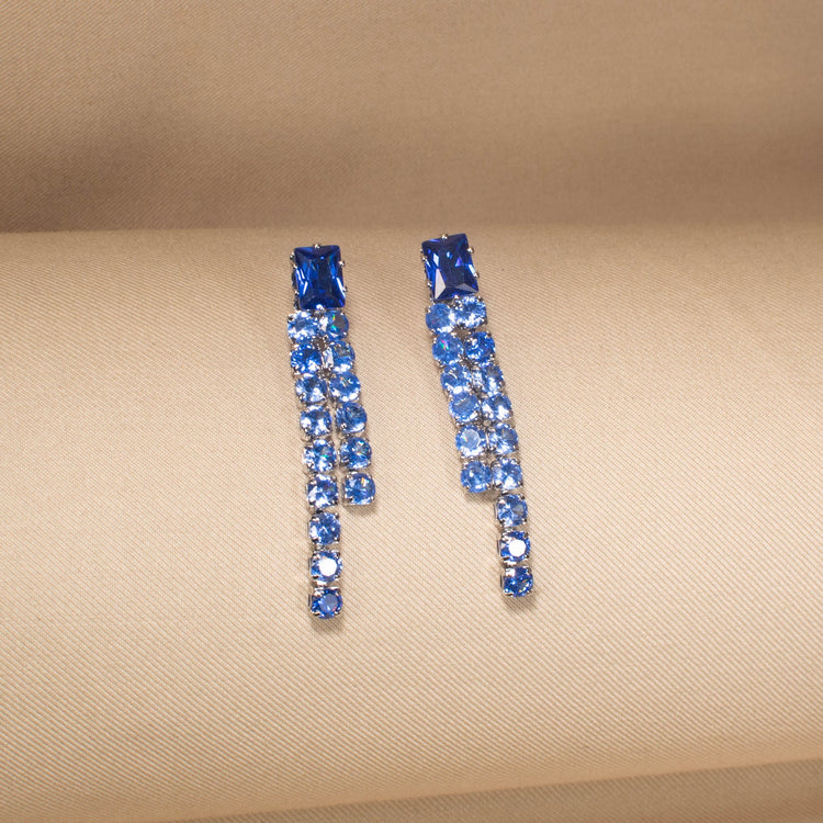 Azure Fringe Statement Necklace Set