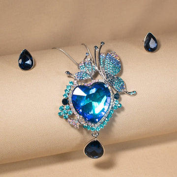 Azure Heart Empress Pendant Set