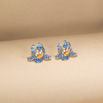 Azure Petal Earrings