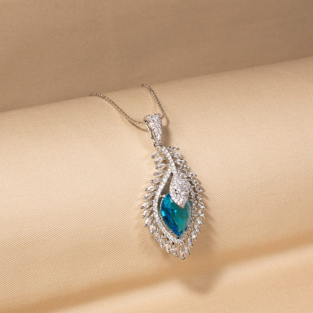 Azure Zenith Pendant Set-Edgy Collection