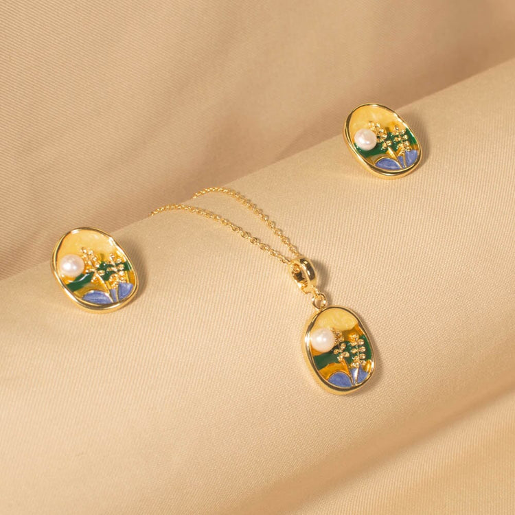 Beachy Pendant Set - Blue - Edgy Collection