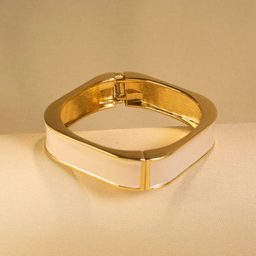 Beige Enamel Bracelet