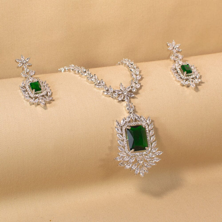 Berry Lush Necklace Set - Green