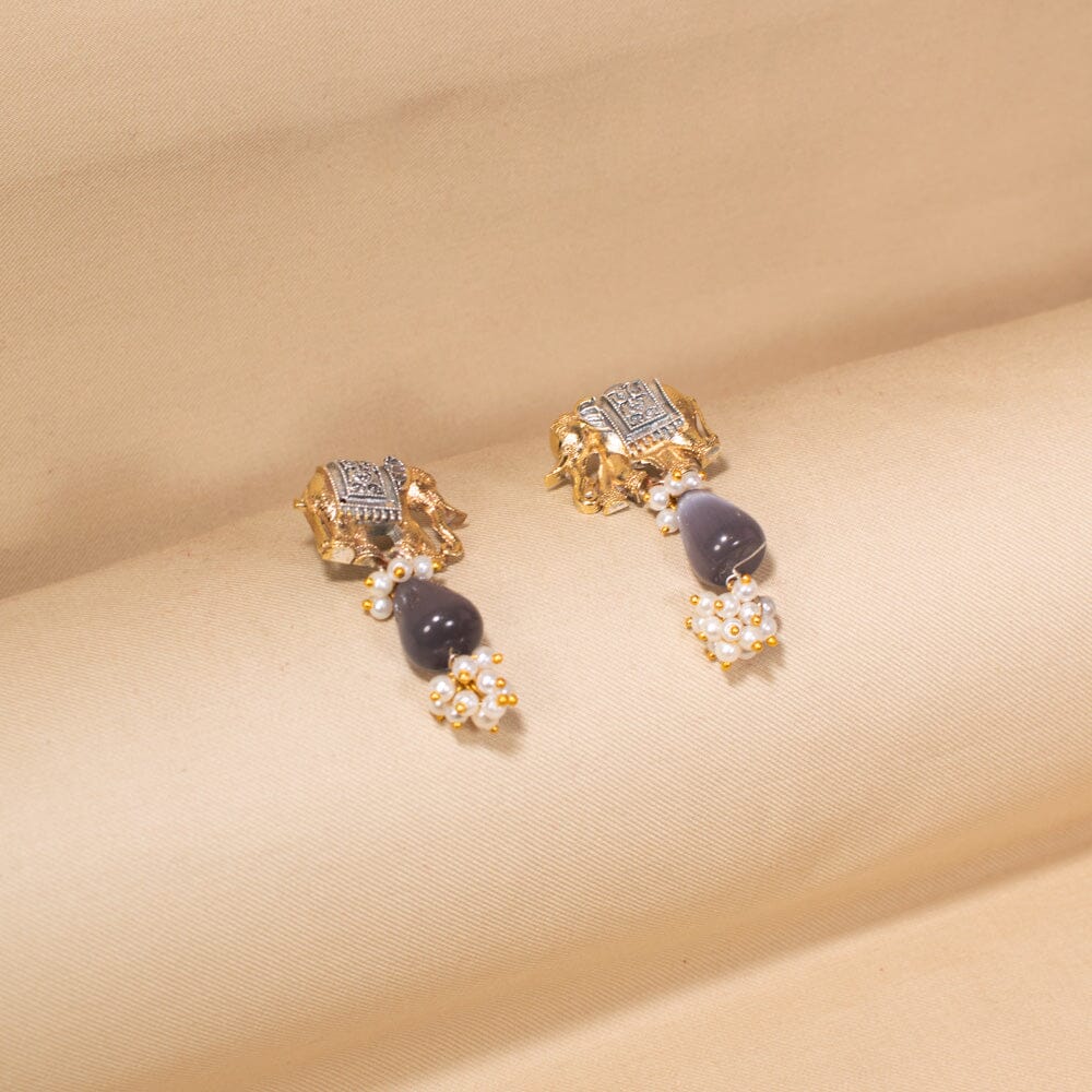 Bhavika Silver Replica Necklace Set - Rajata Collection