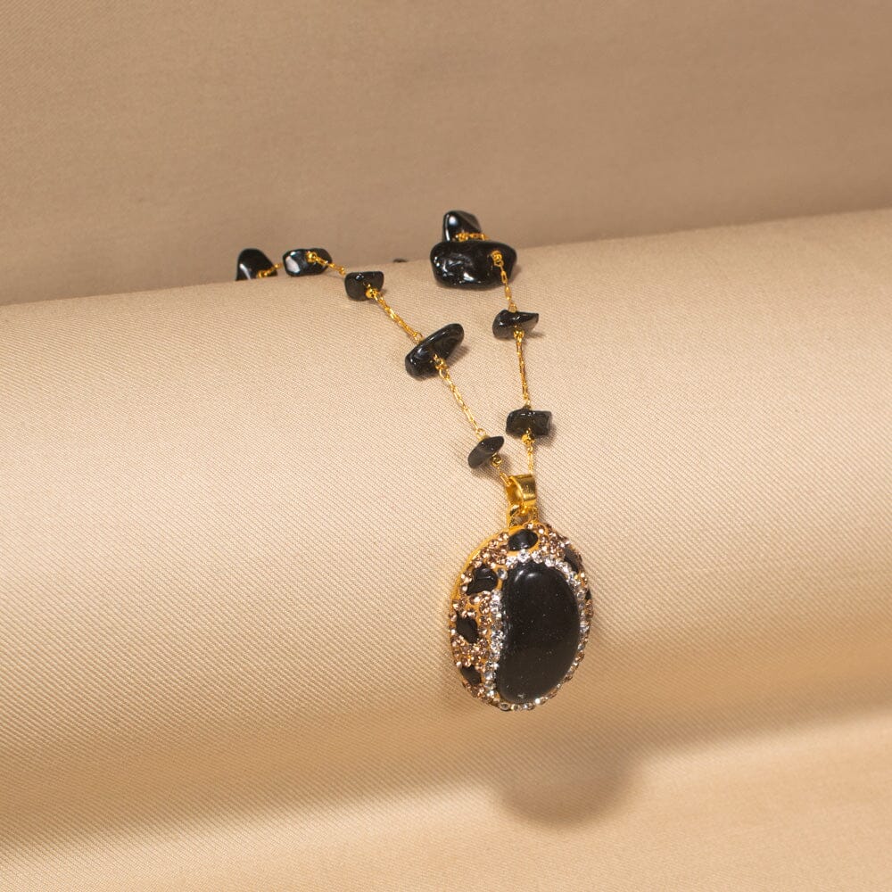 Black Muse Necklace Set- Pratha Collection